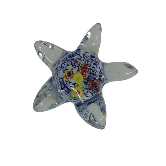 Paperweight Starfish Millefiori Art Glass - Picture 9 of 9
